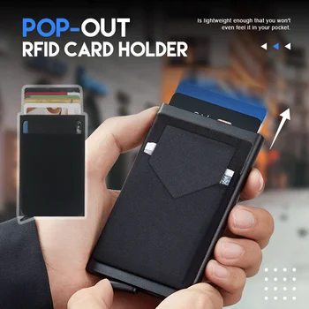 Алюминиевый пакет карт, RFID-держатель для кредитных карт, Автоматическая всплывающая коробка для банковских карт, противоугонная коробка с треугольной крышкой Leica Cover
