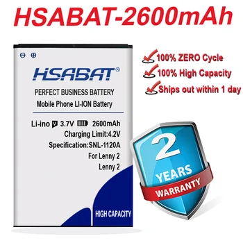 Высококачественный аккумулятор HSABAT 2600 мАч для Wiko Lenny 2 Battery