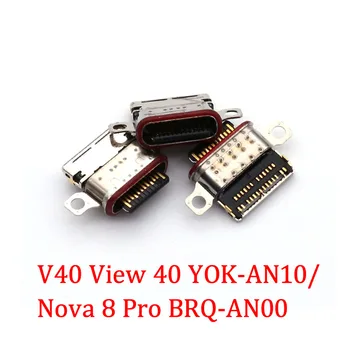 5-10 шт. Зарядное Устройство Type C Micro Usb Для Huawei Honor V40 View 40 YOK-AN10/Nova 8 Pro BRQ-AN00 Разъем для зарядки Док-станция Порт