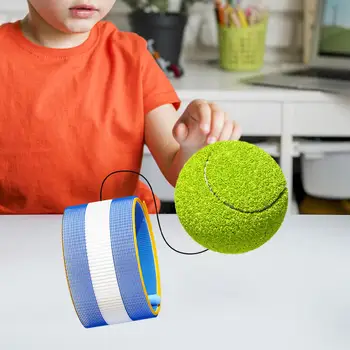 Бейсбольный мяч-браслет 2,36 дюйма, тренировочный мяч для бейсбола, эластичный веревочный браслет для запястья, возвратный мяч для вечеринки, игрушки в подарок