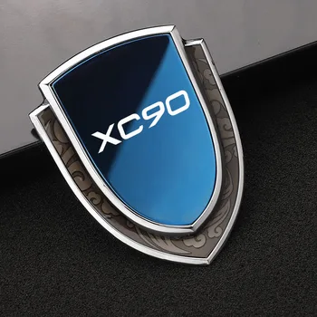 Автомобильная металлическая 3D наклейка с логотипом Auto Custom Shield для укладки декоративных наклеек для аксессуаров Volvo Xc90