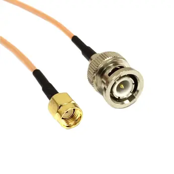 1шт Новый штекер RP-SMA с Внутренним отверстием для подключения кабеля BNC с косичкой RG316 Оптом и быстрой доставкой 15 см/30 см/50 см/100 см
