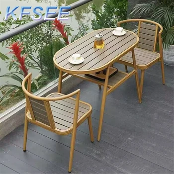 2 стула и 1 стол Уличная мебель из ротанга Minshuku Kfsee