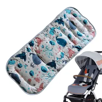 Вкладыш для сиденья коляски для детей Мягкая вставка для подушки в автокресло Подушка для новорожденных Для младенцев и малышей ясельного возраста