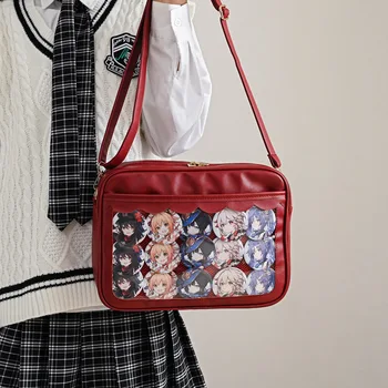 Милые сумки через плечо в японском стиле Lolita Girl JK Студенческие сумки Kawaii Прозрачные сумки для книг Itabags для ноутбуков Bolso