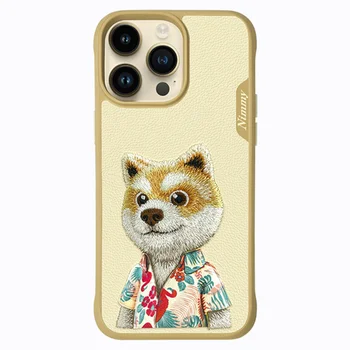 Супер 3D милый Чехол для Домашних Животных для iPhone 14 Pro Max Чехлы Для Телефонов Оригинальный Противоударный Чехол Мягкий бампер Coque Shih Tzu Bear Funda