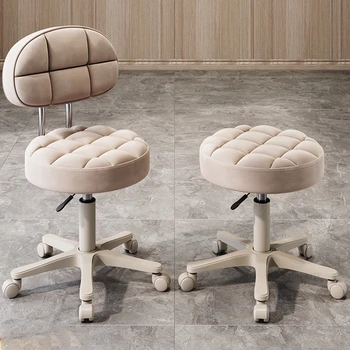 Простые парикмахерские кресла, салон красоты, Специальное подъемное вращающееся кресло, Парикмахерский круглый стул, Современная мебель для салона, Домашний стул для макияжа
