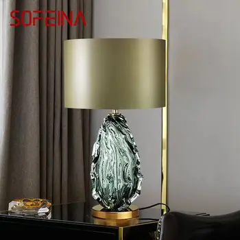 SOFEINA Nordic Современная настольная лампа с глазурью, модное искусство, гостиная, спальня, отель, светодиодная индивидуальность, оригинальность, настольная лампа