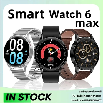 Новые мужские смарт-часы для Galaxy Watch 6 MAX с 1,6-дюймовым сенсорным экраном, водонепроницаемые смарт-часы с пользовательским циферблатом для Samsung Android IOS