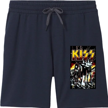 Kiss Band Destroyer, черные мужские шорты, Хард-Н-крутая Глэм-рок, Питер Крисс Эйс Фрили, Мужской летний досуг
