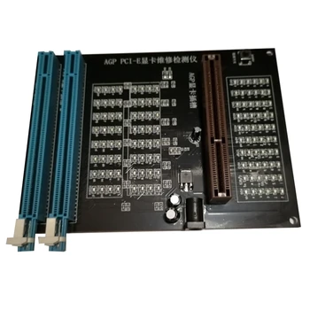 PC AGP PCI-E X16 Тестер разъемов двойного назначения, тестер для проверки изображения видеокарты, диагностический инструмент для проверки изображения карты