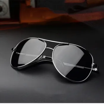 Роскошные мужские Поляризованные Солнцезащитные очки Солнцезащитные очки для вождения Для мужчин И женщин, Брендовые Дизайнерские Мужские Винтажные Черные Солнцезащитные очки-пилоты UV400