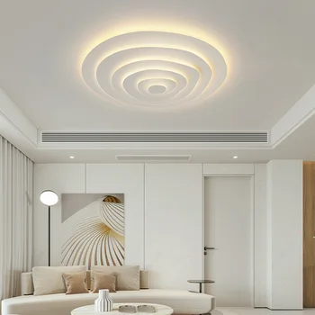 Атмосферные светодиодные люстры для гостиной, Современные минималистичные креативные потолочные светильники для теплого зала, Минималистичная лампа для спальни с облаками