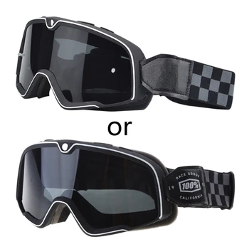 2023 Новые мотоциклетные очки для взрослых мотоциклетные байкерские очки для мужчин и женщин Мотоциклетный шлем Солнцезащитные очки винтажные для улицы