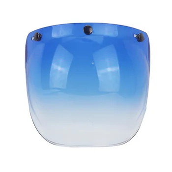 Универсальный винтажный пузырчатый козырек Высококачественный Козырек мотоциклетного шлема с открытым лицом Доступен 12 цветов Ретро-шлем на лобовом стекле