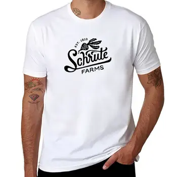 Футболка Schrute Farms, блузка, футболка kawaii clothes, короткая футболка, футболки для мужчин с тяжелым весом