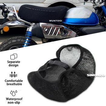 Тканевый чехол для седла Подходит для MONKEY 125 3D Защитные чехлы для сидений мотоциклов Honda Monkey 125 2018-2023