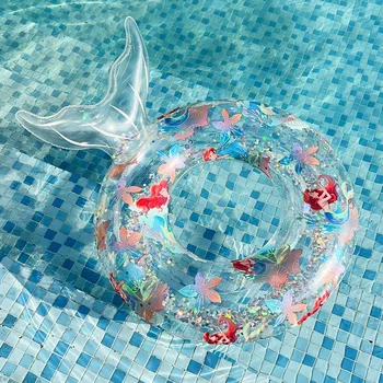 Надувное кольцо для плавания Русалка Бассейн Плавающий Пляж Игрушки для вечеринок Для взрослых и детей Детская Водная Игровая трубка Игрушки для матрасов для плавания