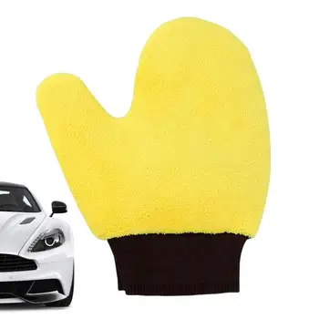 Мягкая перчатка для чистки автомобилей, Ультрамягкая рукавица для мытья, легко сохнущая, для детализации авто, рукавица для мойки автомобилей, для чистки автомобилей