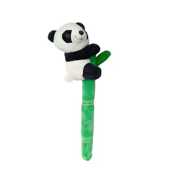 Моющаяся плюшевая массажная палочка Очаровательные куклы-панды, карабкающиеся по бамбуковому шесту, с плюшевыми массажными палочками, забавно функциональными для плеча