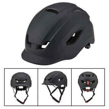 Сверхлегкий велосипедный шлем с регулируемыми задними фонарями, спортивный шлем, дышащий с полями, защитное снаряжение для велосипеда, электрического скутера