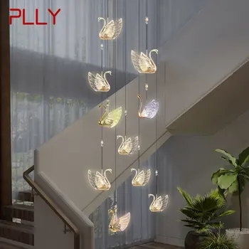 Люстра PLLY Nordic Swan Светильники Современные креативные светодиодные подвесные светильники для домашнего декора гостиной Столовой