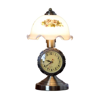 Прикроватная лампа для спальни, лампа для кабинета в гостиной, роскошные часы с регулируемой яркостью, настольная лампа, прикроватная лампа, настольные лампы для спальни