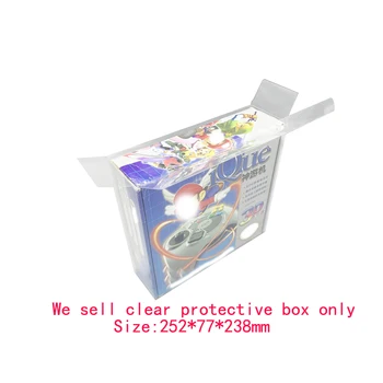 ZUIDID Прозрачная коробка с прозрачной крышкой для коллекции игр IQUE защитная крышка для хранения Дисплей ПЭТ пластиковая коробка