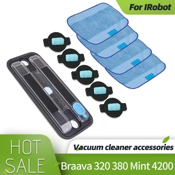 Запасные части для влажного лотка, накладка для резервуара для iRobot Braava 320 380 Mint 4200 5200, Робот-пылесос для уборки, Сменная швабра