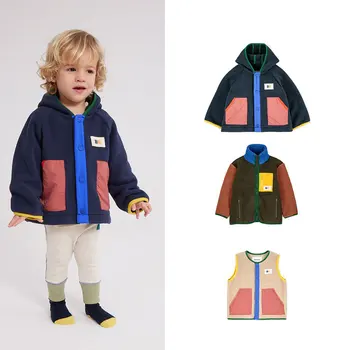 Предварительная продажа 2023 BC AW Winter BC, детская зимняя куртка, модное пальто для девочек, дизайнерская одежда для детей, милый розовый жилет для девочек