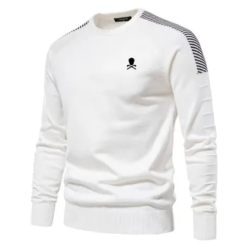 Осенний гольф, мужская спортивная повседневная одежда, мужская футболка для гольфа на открытом воздухе с длинными рукавами, зимняя трикотажная рубашка для гольфа