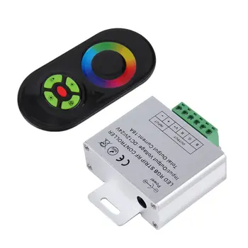 Сенсорный контроллер RGB DC12V 24V Беспроводной светодиодный контроллер RF Сенсорная панель Светодиодный Диммер RGB Пульт дистанционного управления