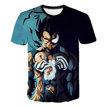 Модная мужская футболка Disney Marvel Venom, летняя футболка с короткими рукавами и 3D-принтом паука, спортивная рубашка для фитнеса, свободная уличная одежда, детские топы