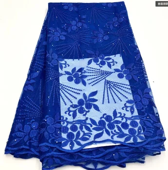 Африканская ткань и кружево для женщин, свадебное платье, вышивка, тюль, красная французская сетка, швейный материал, высококачественная нигерийская сетка