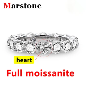 свадебное женское кольцо с бриллиантом из муассанита D-цвета 4 мм, серебро 925 пробы, 18-Каратное позолоченное ювелирное кольцо для женщин