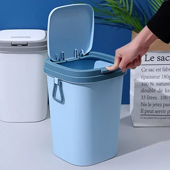 Пластиковая крышка для мусорного бака, бытовой мусор, Переносной тонкий Туалет, Узкая Офисная кухня из полипропилена