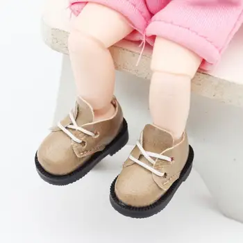 1 пара 1/8 1/6 Кукольной обуви из мягкой искусственной кожи с высокой имитацией тонкой работы Кукольная обувь для кукольных игрушек