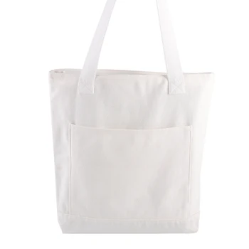 Белые ручные сумки для покупок на плечо сзади