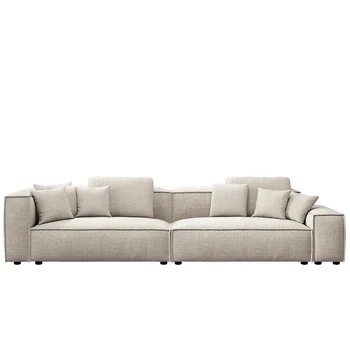 * Современный минималистичный Скандинавский Хлопчатобумажный лен для больших и малых квартир, Доступный по цене Тканевый диван в роскошном стиле, диваны для гостиной