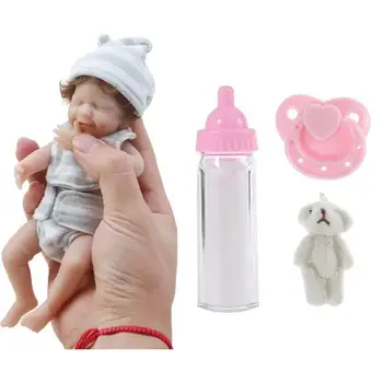 Миниатюрные куклы-младенцы 6-дюймовые Миниатюрные куклы-младенцы всего тела из мягкого силикона для новорожденных Идеальный Подарок для детей и девочек