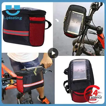 1 ~ 10ШТ Велосипедная сумка Классический Трехточечный Дизайн Крепления Наплечной сумки 600d С Дышащей Сеткой И Двойной застежкой-молнией