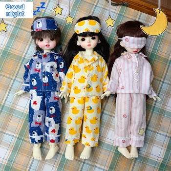 H02-009 детская игрушка ручной работы BJD/SD кукольная одежда 1/6 30 см, пижама с милыми животными, повседневный комплект