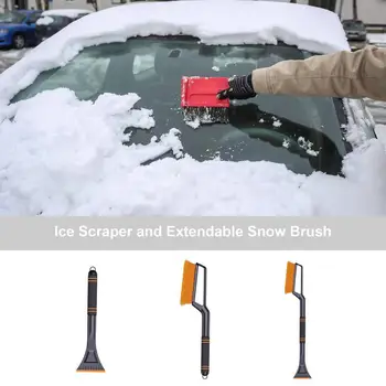 Автомобильный снегоочиститель, Зимняя Съемная автомобильная лопата для уборки снега, Автомобильный Мягкий скребок Conqueror, Фольга для окон, Автоматическая щетка