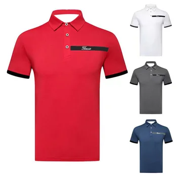 Мужская брендовая одежда для гольфа, мужская рубашка, летняя спортивная футболка с коротким рукавом, дышащие рубашки поло сухой посадки для мужчин