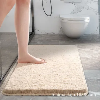 Толстые коврики для пола в ванной, впитывающие коврики для ног, нескользящие быстросохнущие ковры, Дверь в туалет, Бытовая техника