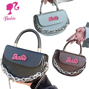 Модная женская квадратная сумка через плечо с буквенной цепочкой Barbie Y2K, сумка-мессенджер для девочек, портативный кошелек для монет, сумка для сумок, подарки