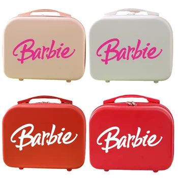 Барби Дорожный женский мини-ручной чемоданчик Косметический чемодан Легкий посадочный чемодан Аниме Каваи Сумка для хранения Сумочка