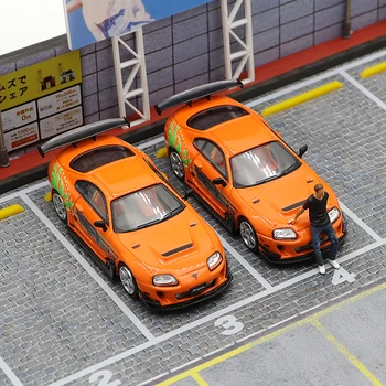 TM 1: 64 Supra A80 Fast and Furious JDM Simulation, Ограниченная серия, Статическая модель автомобиля из сплава металла, Игрушка в подарок