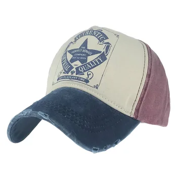 Пятизвездочная винтажная бейсболка, кепка дальнобойщика, многоцветные хлопковые кепки, хип-хоп шляпы, регулируемые для мужчин и женщин, тактическая шляпа