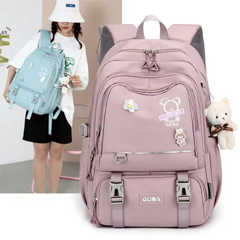 Водонепроницаемый рюкзак для путешествий с ноутбуком, детские школьные сумки для девочек, Большой школьный рюкзак для начальной школы, Детская сумка для книг